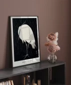 Çerçevesiz Poster Ohara Koson Yağmurda Ak Balıkçıl thumbnail 5