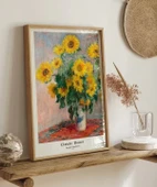 Çerçevesiz Poster Claude Monet Ayçiçeği Buketi thumbnail 3