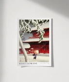 Çerçevesiz Poster Hasui Kawase Shiba'daki Het Zojo Heiligdom thumbnail 1