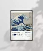 Çerçevesiz Poster Hokusai Kanagawa Açıklarında Büyük Dalga thumbnail 3