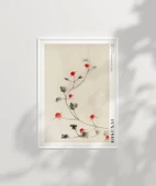 Çerçevesiz Poster Hokusai Asma Üzerinde Küçük Kırmızı Çiçekler thumbnail 7