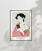 Çerçevesiz Poster Goyo Hashiguchi-Pudra Süren Kadın thumbnail 3