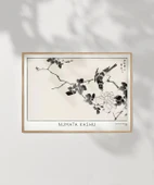 Çerçevesiz Poster Numata Kashu Kızılgerdan ve Gül thumbnail 6