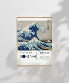 Çerçevesiz Poster Hokusai Kanagawa Açıklarında Büyük Dalga thumbnail 2