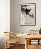 Çerçevesiz Poster Numata Kashu Yeni Ay'da Doğu Kalesi ve Selvi thumbnail 3