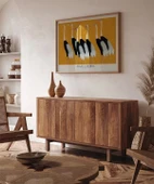 Çerçevesiz Poster Ogata Korin Kırmızı Taçlı Turnalar thumbnail 5