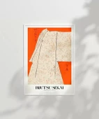 Çerçevesiz Poster Bijutsu Sekai Japon Elbise thumbnail 7