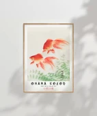 Çerçevesiz Poster Ohara Koson İki Japon Balığı thumbnail 7
