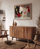 Çerçevesiz Poster Yoshitoshi Japon Kadın ve Kedi thumbnail 4