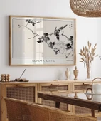 Çerçevesiz Poster Numata Kashu Kızılgerdan ve Gül thumbnail 3