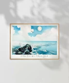 Çerçevesiz Poster Kojima Adası'nda Okyanus Dalgası thumbnail 7