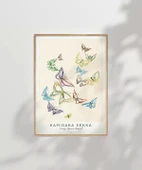 Çerçevesiz Poster Kamisaka Sekka Vintage Japon Kelebekler thumbnail 7