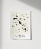 Çerçevesiz Poster Hokusai Hokusai'nin Kelebekleri ve Güveleri thumbnail 1