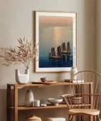 Çerçevesiz Poster Hiroshi Yoshida Işıltılı Deniz thumbnail 4