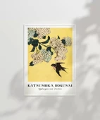 Çerçevesiz Poster Hokusai Ortanca ve Kırlangıç thumbnail 7