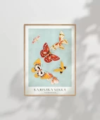 Çerçevesiz Poster Kamisaka Sekka Japon Kelebekler thumbnail 7