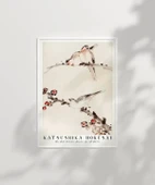 Çerçevesiz Poster Hokusai Dallara Tünemiş Üç Kuş thumbnail 7