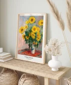 Çerçevesiz Poster Claude Monet Ayçiçeği Buketi thumbnail 5