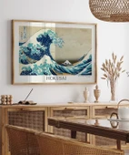Çerçevesiz Poster Hokusai Kanagawa Açıklarında Büyük Dalga thumbnail 3