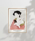 Çerçevesiz Poster Goyo Hashiguchi-Pudra Süren Kadın thumbnail 2