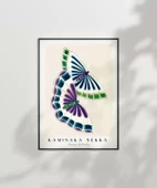 Çerçevesiz Poster Kamisaka Sekka İki Japon Kelebeği thumbnail 2