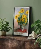 Çerçevesiz Poster Claude Monet Ayçiçeği Buketi thumbnail 4