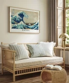 Çerçevesiz Poster Hokusai Kanagawa Açıklarında Büyük Dalga thumbnail 4
