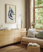 Çerçevesiz Poster Kamisaka Sekka İki Japon Kelebeği thumbnail 3