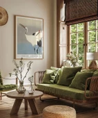 Çerçevesiz Poster Ohara Koson İki Turna thumbnail 5