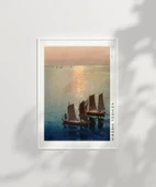 Çerçevesiz Poster Hiroshi Yoshida Işıltılı Deniz thumbnail 7