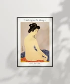 Çerçevesiz Poster Hashiguchi Goyo Banyodan Sonra Kadın thumbnail 3