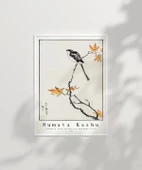 Çerçevesiz Poster Numata Kashu Japon Uzun Kuyruklu Baştankara ve Akçaağaç thumbnail 6