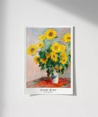Çerçevesiz Poster Claude Monet Ayçiçeği Buketi thumbnail 1