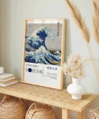 Çerçevesiz Poster Hokusai Kanagawa Açıklarında Büyük Dalga thumbnail 4