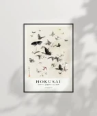 Çerçevesiz Poster Hokusai Hokusai'nin Kelebekleri ve Güveleri thumbnail 3