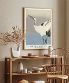 Çerçevesiz Poster Ohara Koson İki Turna thumbnail 4