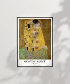 Çerçevesiz Poster Gustav Klimt Öpücük 3 thumbnail 2