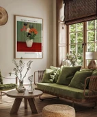 Çerçevesiz Poster Henri Rousseau Çiçek Buketi thumbnail 3