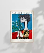 Çerçevesiz Poster Pablo Picasso Jacqueline with Flowers thumbnail 7