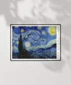 Çerçevesiz Poster Vincent Van Gogh Yıldızlı Geceler thumbnail 2