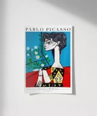 Çerçevesiz Poster Pablo Picasso Jacqueline with Flowers thumbnail 1