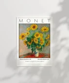 Çerçevesiz Poster Claude Monet Ayçiçeği Buketi thumbnail 6