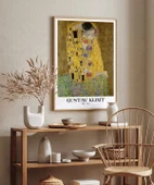 Çerçevesiz Poster Gustav Klimt Öpücük 3 thumbnail 4