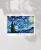 Çerçevesiz Poster Vincent Van Gogh Yıldızlı Gece thumbnail 6