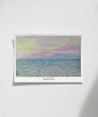 Çerçevesiz Poster Claude Monet Pouville'de Gün Batımı thumbnail 1