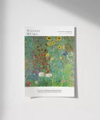 Çerçevesiz Poster Gustav Klimt Ayçiçekli Çiftlik Bahçesi thumbnail 1