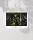 Çerçevesiz Poster Vincent Van Gogh Patates Yiyenler thumbnail 6