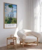 Çerçevesiz Poster Claude Monet Şemsiyeli Kadın (2) thumbnail 4