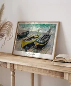 Çerçevesiz Poster Claude Monet Üç Balıkçı Teknesi thumbnail 4