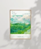 Çerçevesiz Poster Vincent Van Gogh Yeşil Buğday Tarlası thumbnail 7